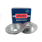 Borg & Beck Front & Rear Brake Discs & Pads fits Toyota Verso 2012-2018 2.0