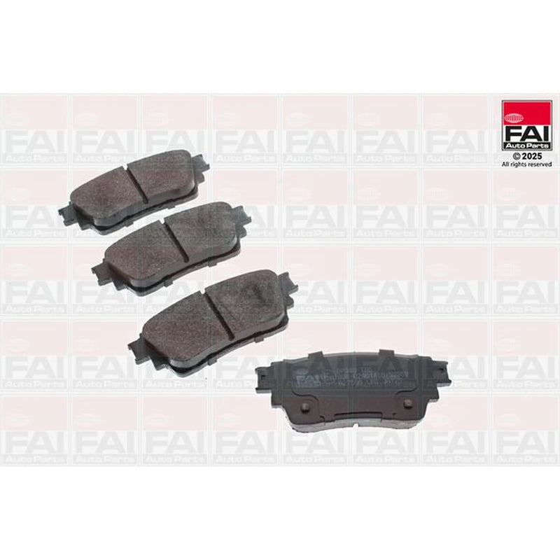 FAI Rear Brake Pad Set fits Mitsubishi Eclipse Cross 2017 on 1.5