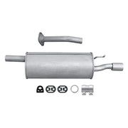 Hella End Silencer Rear fits Mazda 626 / Cronos / MS6 1991-1997 1.8 2.0