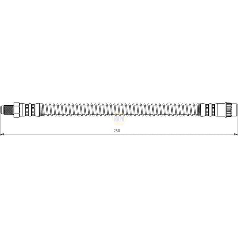 NAPA Brake Hydraulic Hose Line outer NBH1109