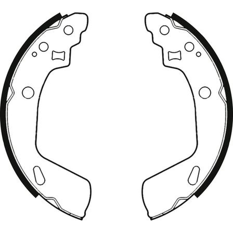 Abtex Brake Shoe Set Axle Kit fits Suzuki Swift III 2010-2017 1.2 1.3 1.6
