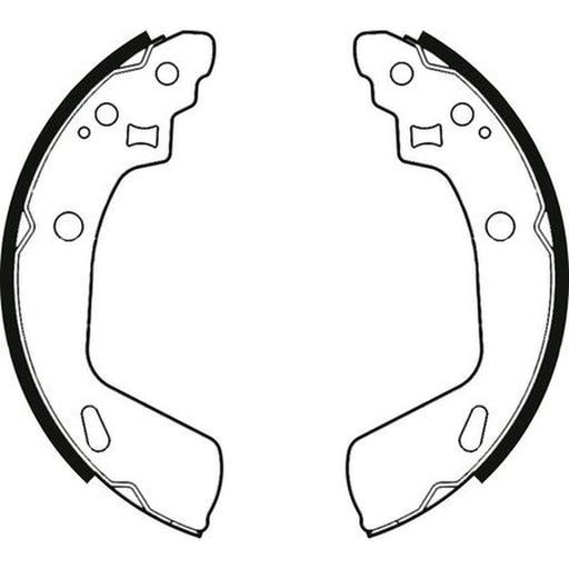 Abtex Brake Shoe Set Axle Kit fits Suzuki Swift III 2010-2017 1.2 1.3 1.6