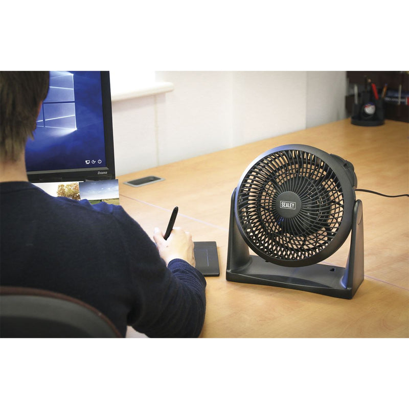 Sealey Desk/Floor Fan 3-Speed 8" 230V SFF08 Sealey - Dynamic Drive