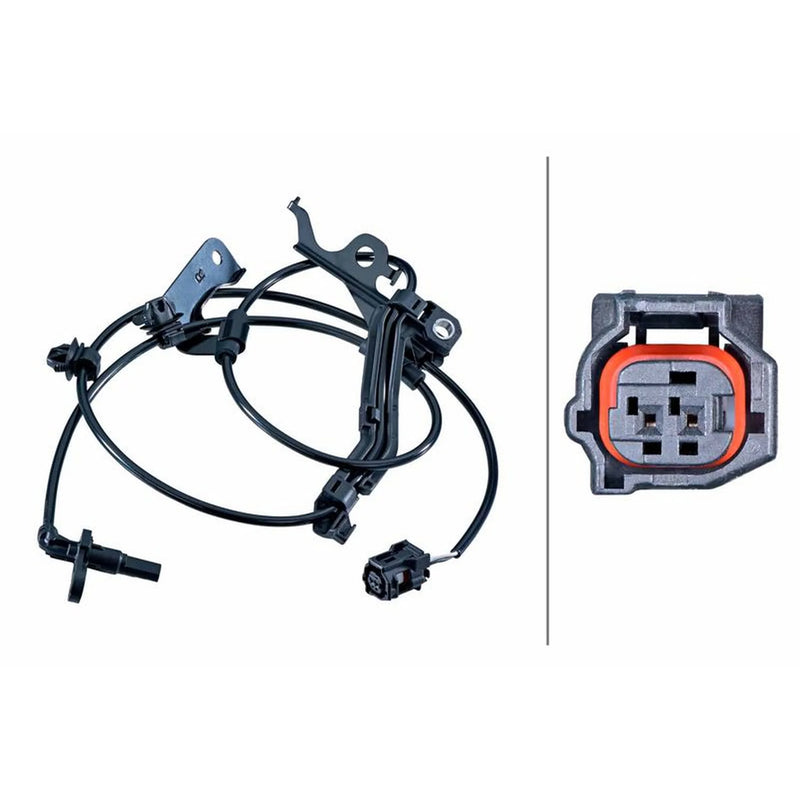 Hella ABS Wheel Speed Sensor Front Right 6PU 358 268-021