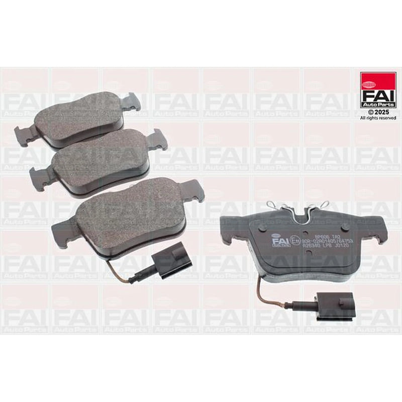 FAI Rear Brake Pad Set fits Alfa Romeo Giulia 2015-2022 2.0 2.2