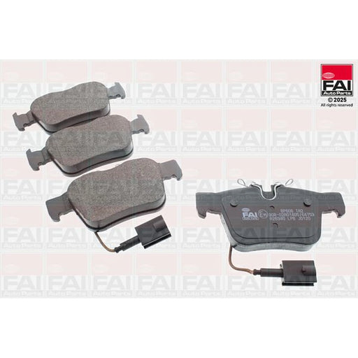FAI Rear Brake Pad Set fits Alfa Romeo Giulia 2015-2022 2.0 2.2