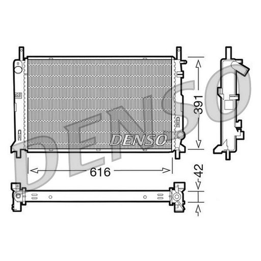 Denso Engine Radiator fits Ford Cougar 1998-2001 2.0 2.5