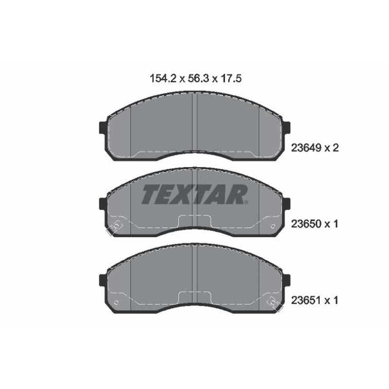 Textar Front Brake Pad Set 2364904