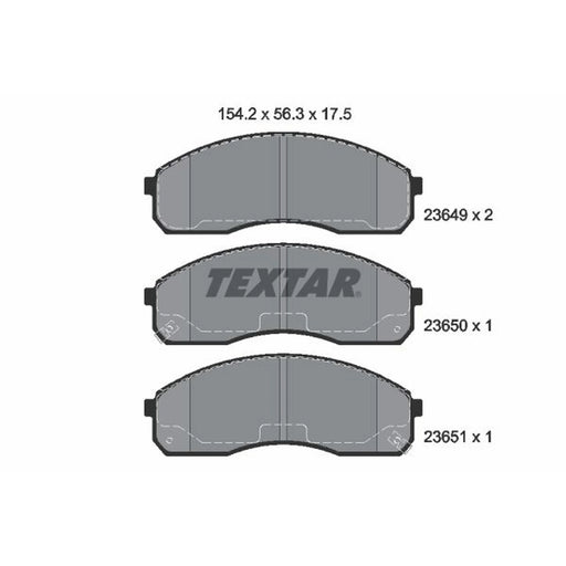 Textar Front Brake Pad Set 2364904
