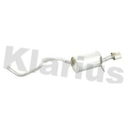 Klarius Box With Tail Pipe Rear fits Renault Clio IV 2012-2021 0.9
