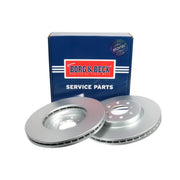 Borg & Beck Front Brake Vented Discs & Pads fits MG Zs 2003-2005 1.6 2.0
