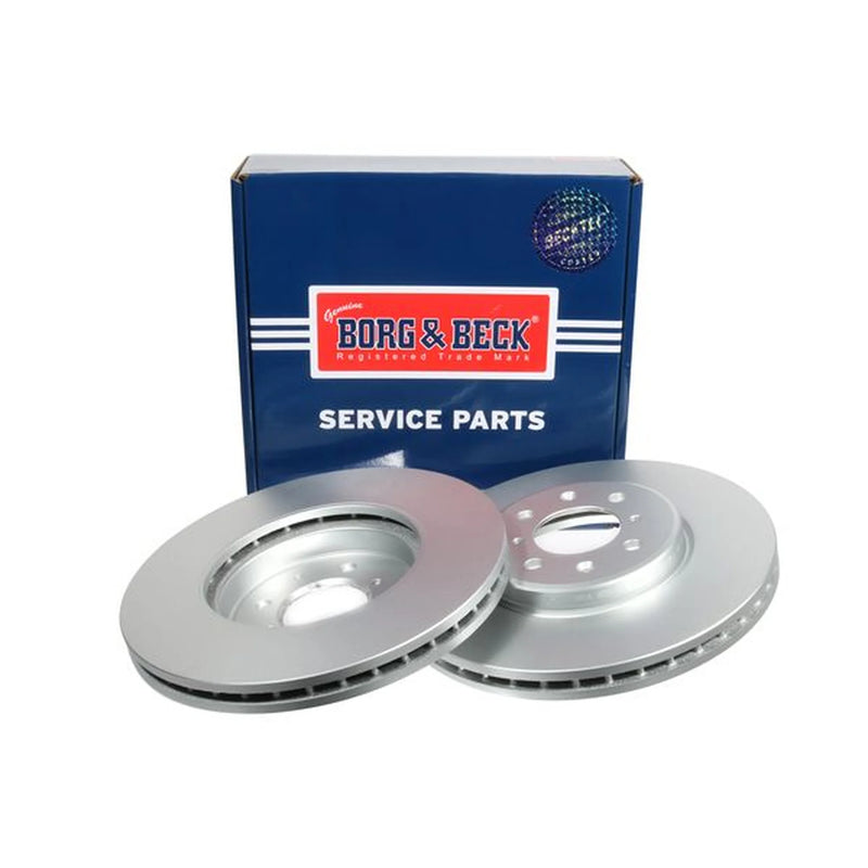 Borg & Beck Front Brake Vented Discs & Pads fits MG Zs 2003-2005 1.6 2.0