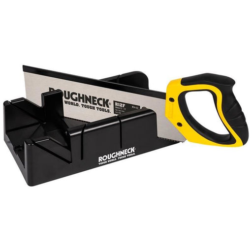 Roughneck Mitre Box & Hardpoint Tenon Saw Set 300mm (12in) Roughneck - Dynamic Drive