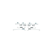 Bosch Parking Brake Shoe Accessory Kit fits Nissan X-Trail I 2001-2013