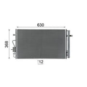 Mahle Air Conditioning Condenser fits Chevrolet Bolt 2016 on