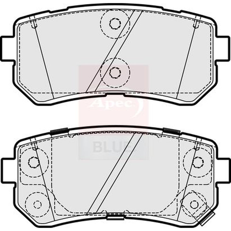Apec Front & Rear Brake Discs & Pads fits Hyundai Kona 2017-2023 1.0 1.6