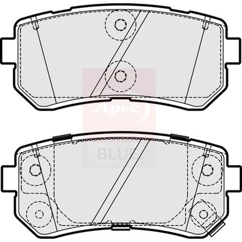Apec Rear Brake Pad Set PD3846