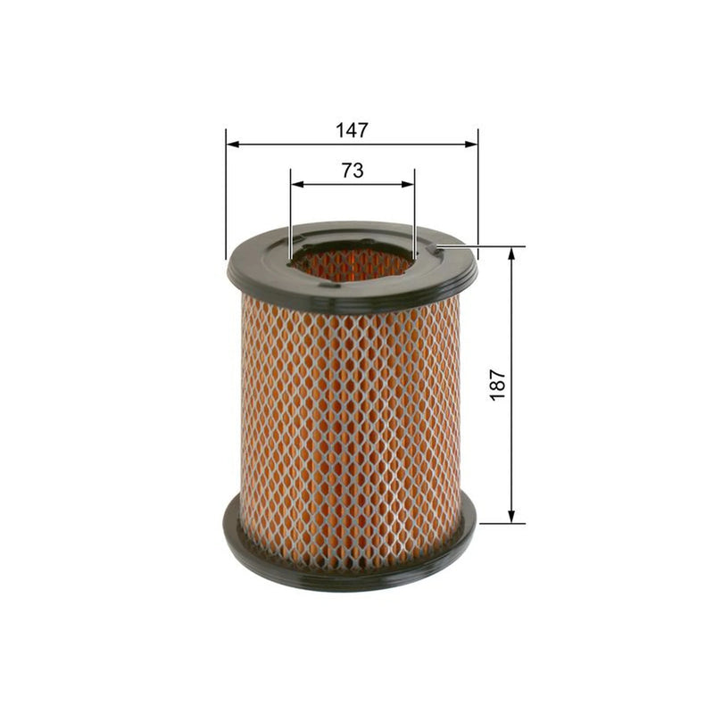 Bosch Engine Air Filter fits Nissan Pick Up 1998-2005 2.5