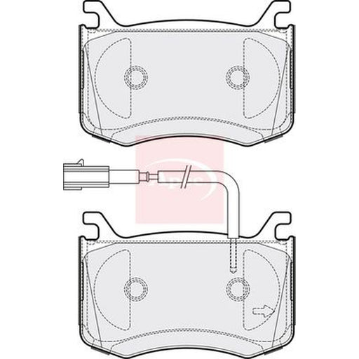 Apec Front Brake Pad Set fits Alfa Romeo Giulia 2015-2022 2.0 2.2