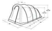 Outwell Rockwell 4 Pole Tent Blue 4 Person Outwell - Dynamic Drive