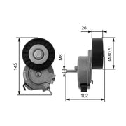 Gates Auxiliary Belt Tensioner T38473