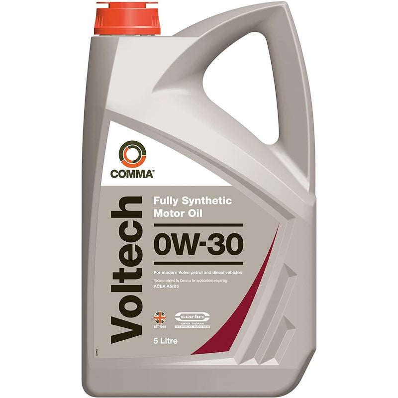 Comma Voltech Motor Oil Car Engine Performance 0W-30 Fully Synthetic FS - 5L Comma  - Dynamic Drive