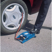 Draper Double Cylinder Foot Pump with Pressure Gauge 25996 Draper - Dynamic Drive