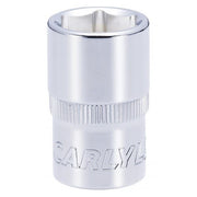 Carlyle Tools Socket - Shallow - Metric Standard - 1/2In. Dr - 17 mm - image 1
