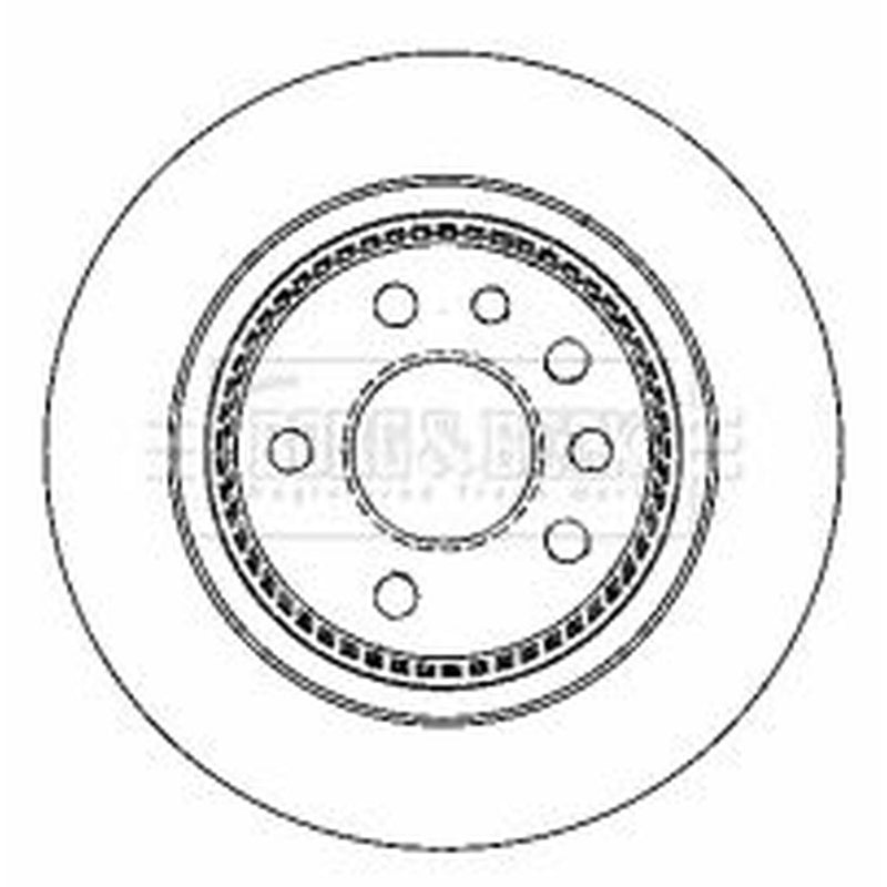 Borg & Beck Rear Brake Discs & Pads fits Saab 9-5 1997-2009 1.9 2.0 2.2 2.3 3.0