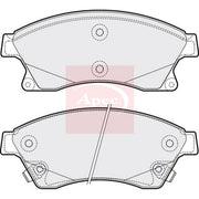 Apec Front Brake Pad Set fits Chevrolet Aveo 2011-2015 1.3 1.4 1.6