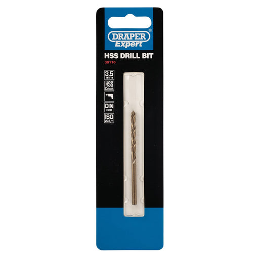 Draper HSS Cobalt Drill Bit, 3.5mm 39116 Draper - Dynamic Drive