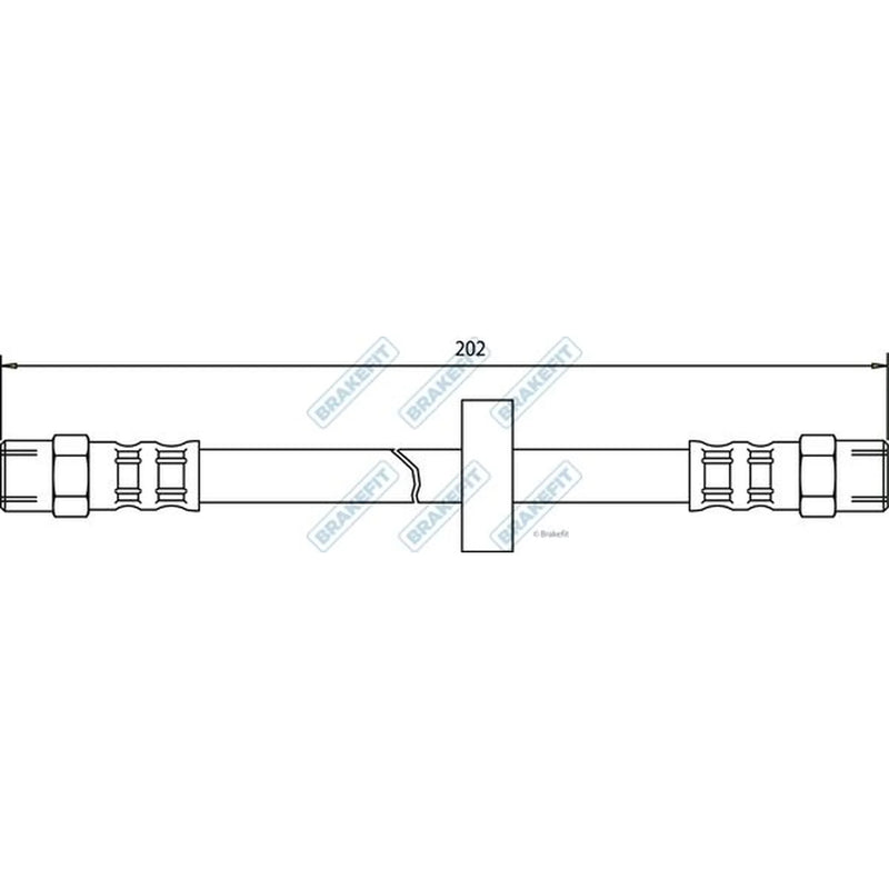 Apec Brake Hydraulic Hose Line Rear BHO4018