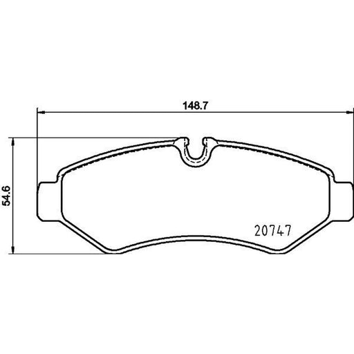 Mintex Rear Brake Pad Set fits Mercedes-Benz Sprinter 3,5-T 2018-2025