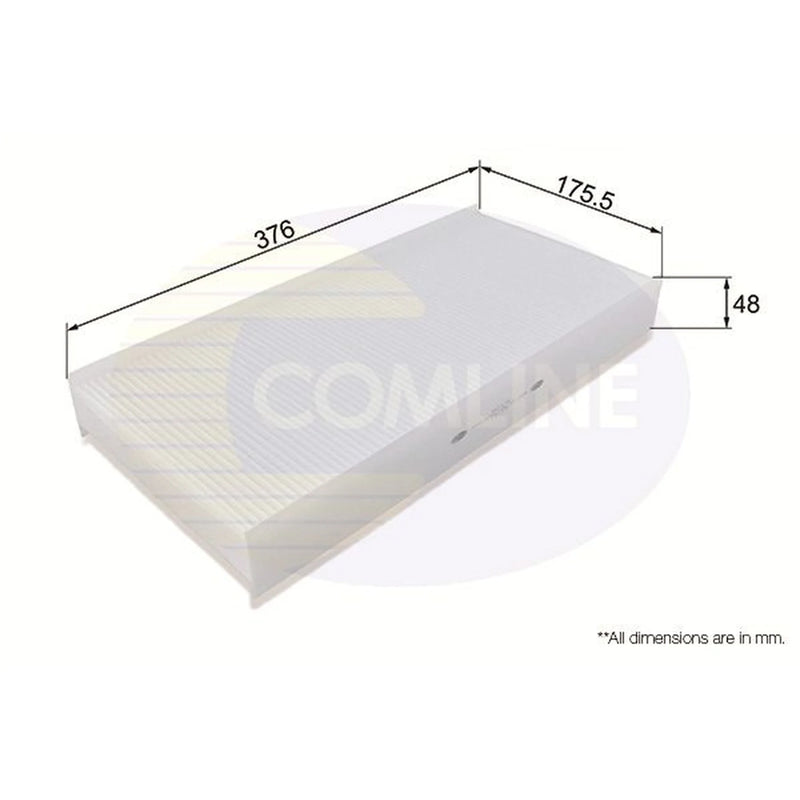 Comline Cabin Air Filter (Pollen Filter) fits Citroën Dispatch II 2007-2016