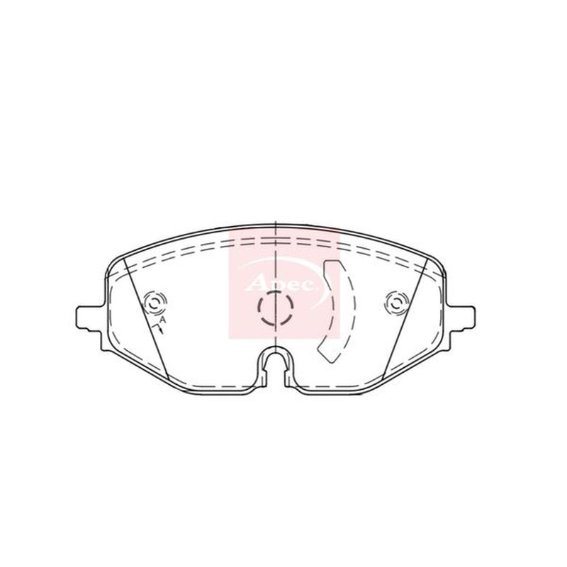 Apec Front Brake Pad Set fits Audi A3 2019-2020
