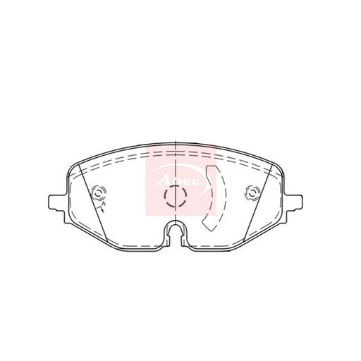 Apec Front Brake Pad Set fits Audi A3 2019-2020