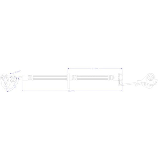 Juratek Brake Hydraulic Hose Line Front Right fits Honda Insight 2009-2013 1.3