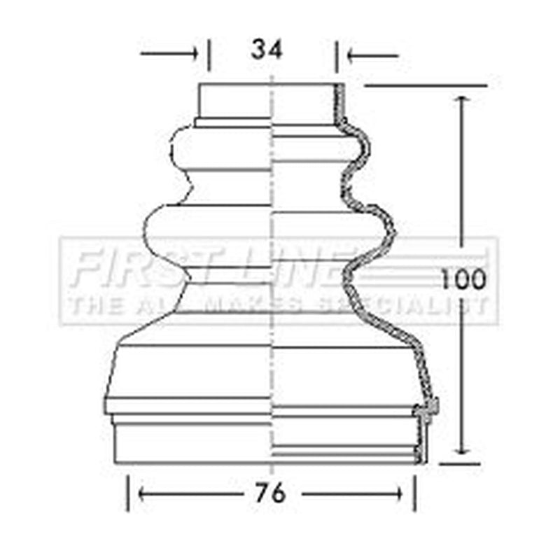 First Line Drive Shaft Bellow Kit Front Left fits Citroën Berlingo 1996-2011
