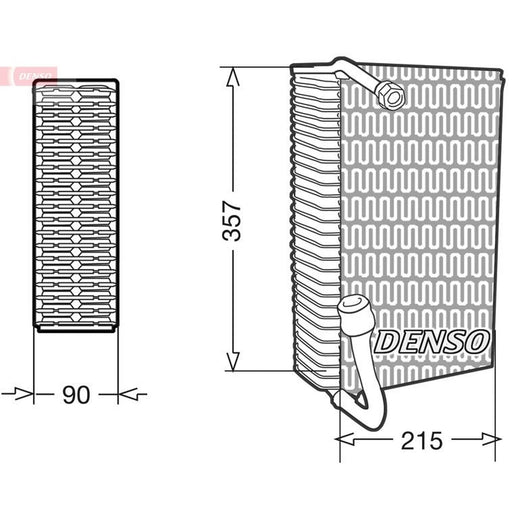 Denso Air Conditioning Evaporator fits Audi 100 C4 1990-1994