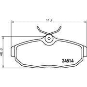 Mintex Rear Brake Pad Set fits Ford Australia Mustang 2004-2014 4.0 4.6