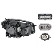 Hella Headlight Headlamp PY21W Left fits Nissan Qashqai I 2006-2013 1.5 1.6 2.0