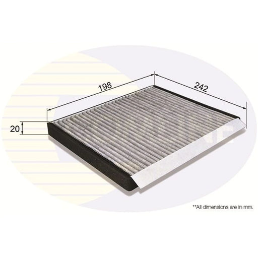 Comline Cabin Air Filter (Pollen Filter) fits Hyundai Accent III 2005-2010
