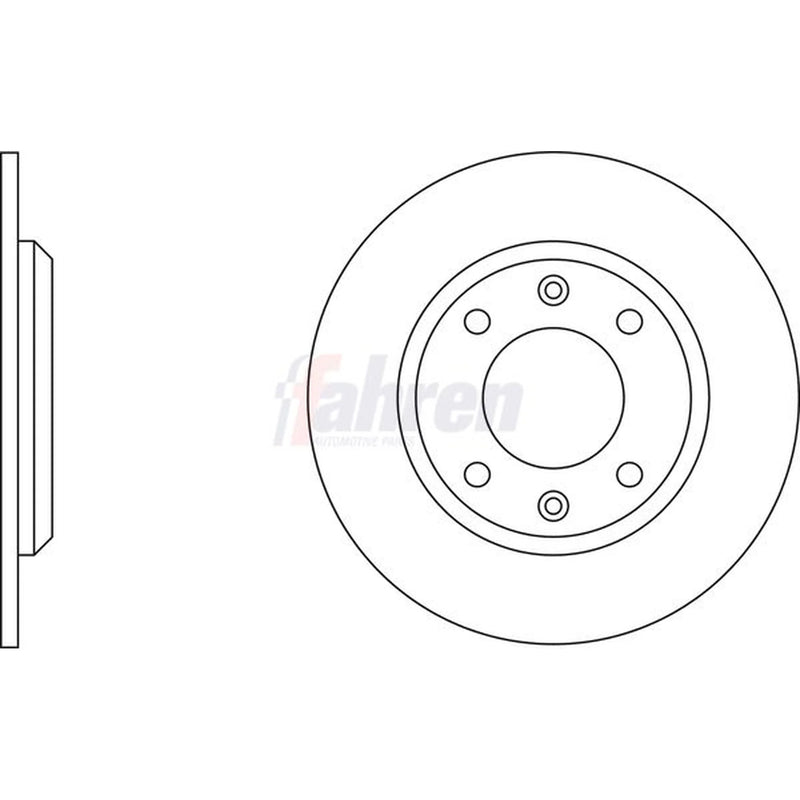 Fahren Front & Rear Brake Discs & Pads fits Peugeot 306 1997-2001 2.0