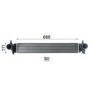 Mahle Intercooler (Charge Air Cooler) fits Audi A1 2014-2018