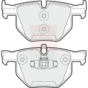 Apec Rear Brake Pad Set fits Alpina D3 2005-2008 2.0