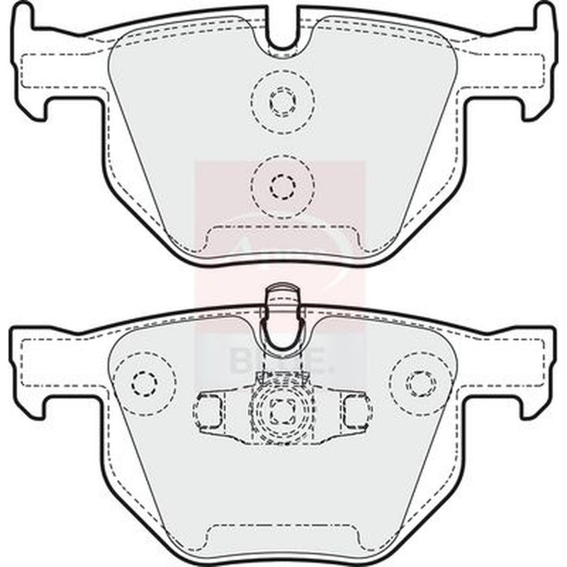 Apec Rear Brake Pad Set fits Alpina D3 2005-2008 2.0