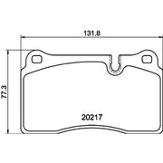 DON Front Brake Pad Set fits Land Rover Range Rover Sport I 2005-2013