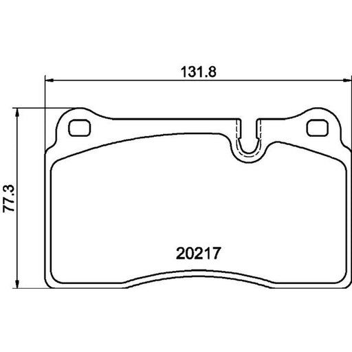DON Front Brake Pad Set fits Land Rover Range Rover Sport I 2005-2013