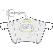 NAPA Front Brake Pad Set fits Ford Galaxy 1996-2006 1.9