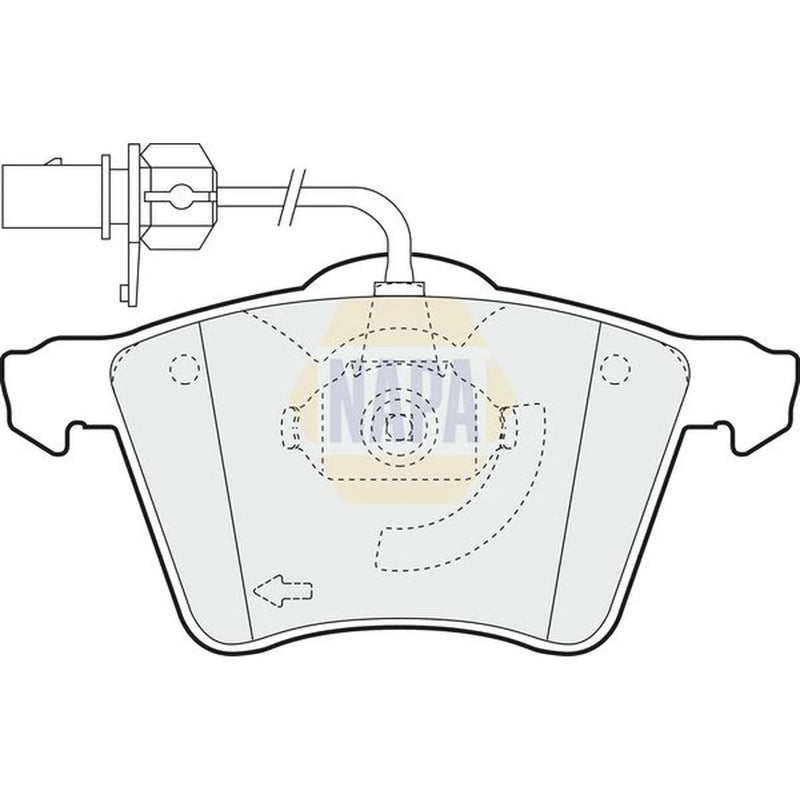 NAPA Front Brake Pad Set fits Ford Galaxy 1996-2006 1.9